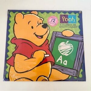 Vintage 1999 Disney Calendar Winnie the Pooh Childrens Activity Sealed Rare